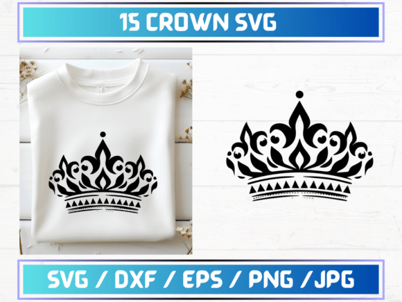 15 Crown SVG Files for Creative Projects