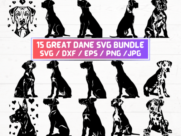 15 Great Dane Svg, Dxf, Eps, Png Bundle: A Comprehensive Guide to Choosing and Using Digital Assets