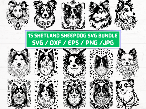 15 Shetland Sheepdog SVG: A Versatile Digital Asset for Designers and Creators