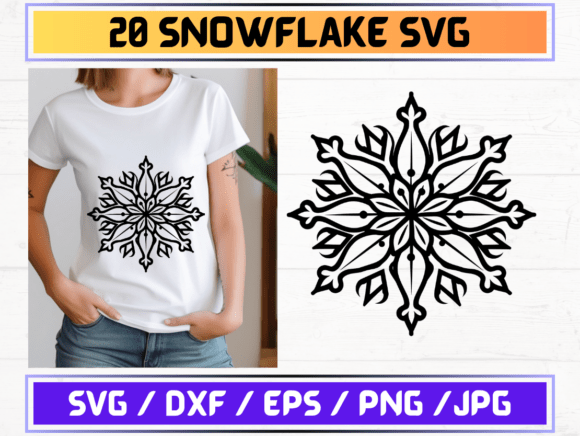 20 Snowflake SVG Files: A Creative Resource for Designers and Artists