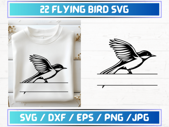 22 Flying Bird SVG