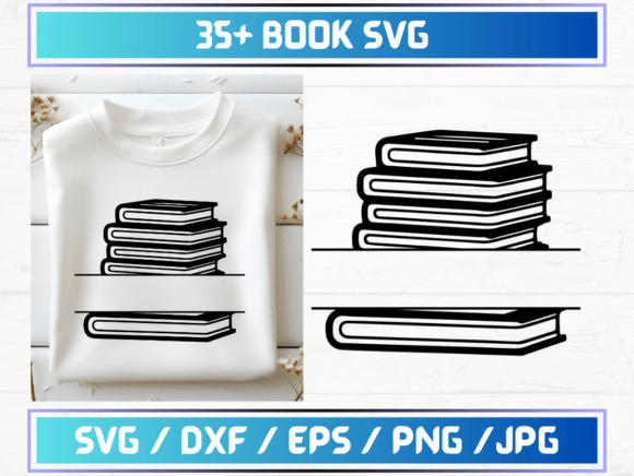 35 Book SVG Files for Creative Designers