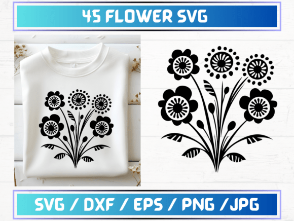 45 Flower SVG Files: A Creative Resource for Designers and Makers