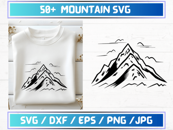 50 Mountain SVG Files for Creative Projects