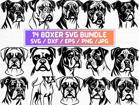 Boxer Dog Svg, DXF, EPS, JPG, PNG: A Comprehensive Guide to Digital Vector and Raster Files