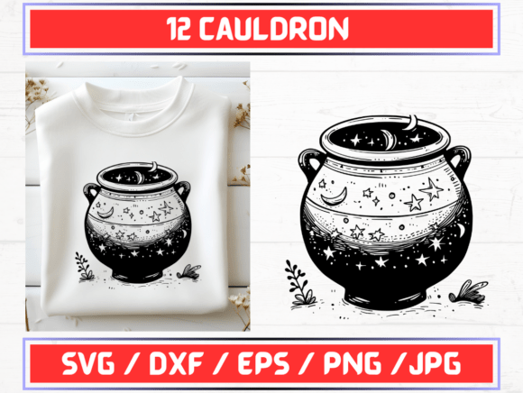 Cauldron SVG DXF EPS JPG PNG