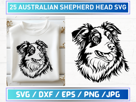 Christmas Svg Australian Shepherd Head: A Versatile Digital Asset for Creative Workflows