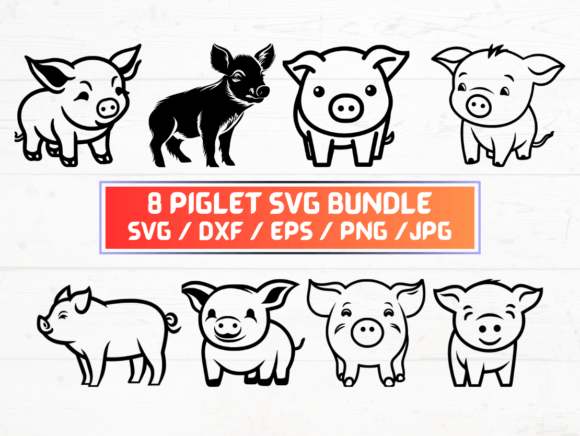 Piglet SVG File for Creative Projects