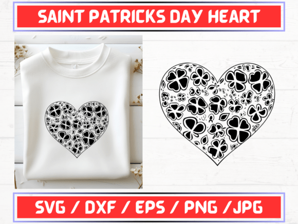 Saint Patricks Day Heart SVG