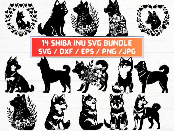 Shiba Inu SVG for Creative Projects