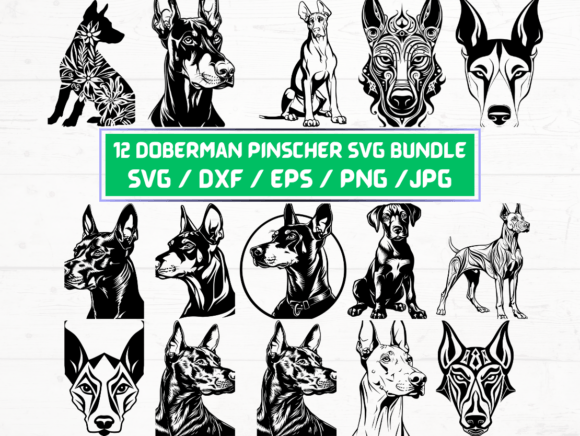 Strategic Use of 12 Doberman Pinscher Svg Bundle for Creative and Professional Success