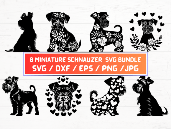 The Rise of Miniature Schnauzer SVG, DXF, EPS, JPG Files: A Digital Creator’s Essential Tool