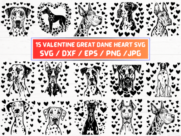 Valentine Great Dane Heart SVG: A Guide to Digital Design Files