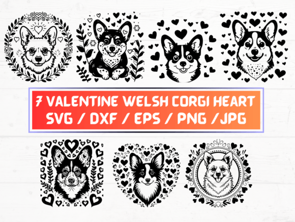 Valentine Welsh Corgi Heart SVG: A Versatile Digital Design for Creative Projects